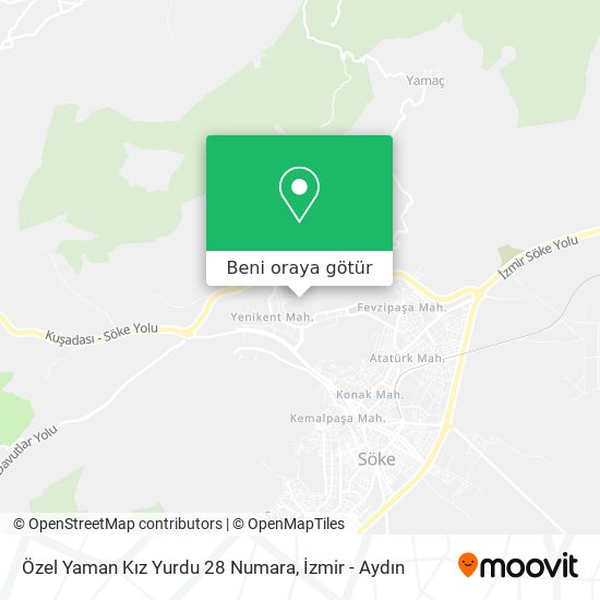 Özel Yaman Kız Yurdu 28 Numara harita