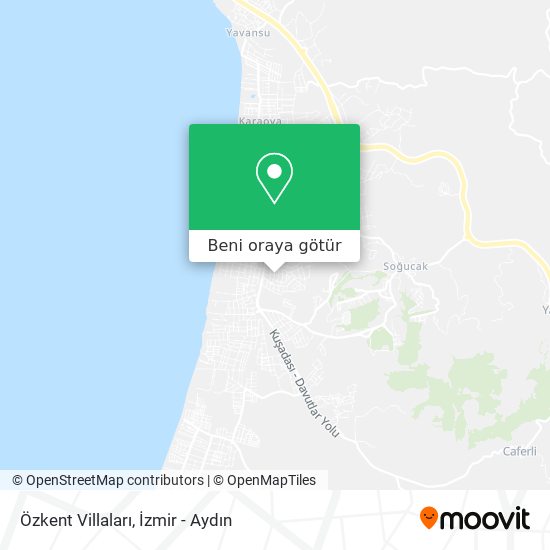 Özkent Villaları harita