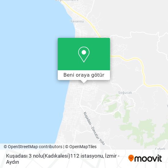 Kuşadası 3 nolu(Kadıkalesi)112 istasyonu harita