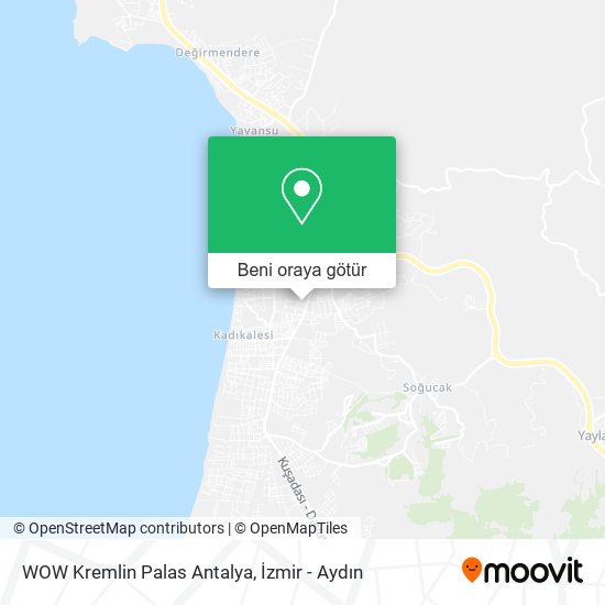 WOW Kremlin Palas Antalya harita