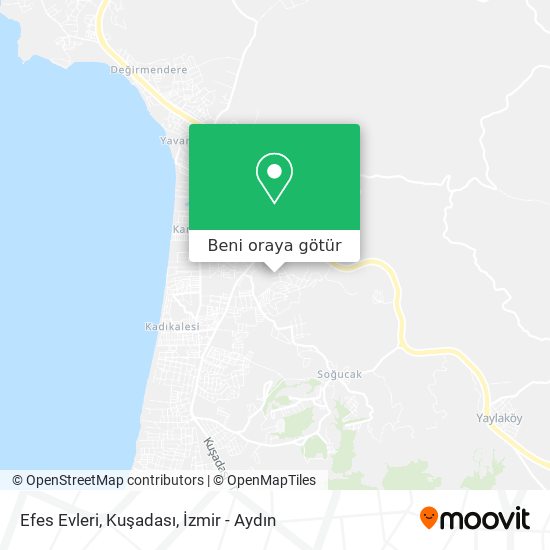 Efes Evleri, Kuşadası harita