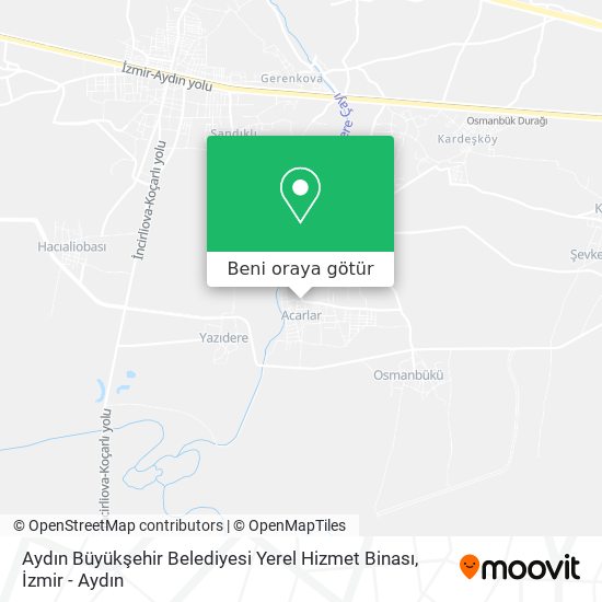 Aydın Büyükşehir Belediyesi Yerel Hizmet Binası harita