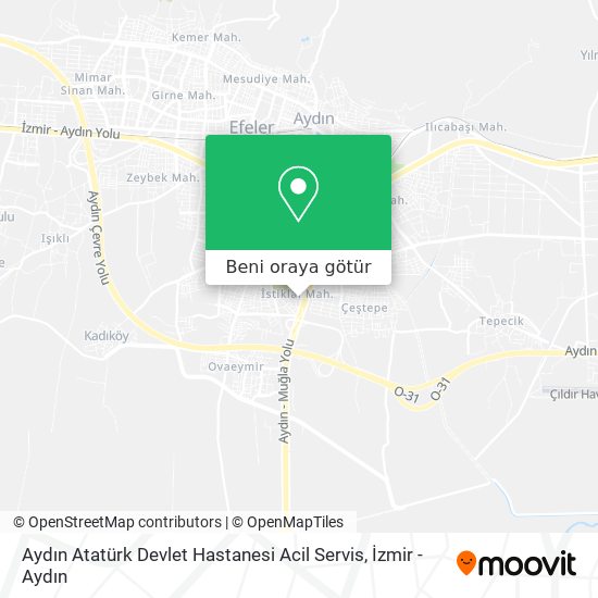 Aydın Atatürk Devlet Hastanesi Acil Servis harita