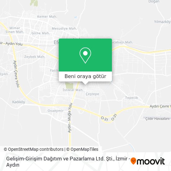 Gelişim-Girişim Dağıtım ve Pazarlama Ltd. Şti. harita