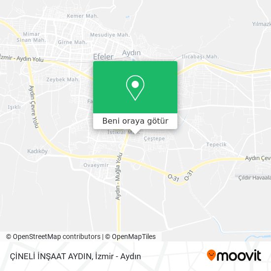 ÇİNELİ İNŞAAT AYDIN harita