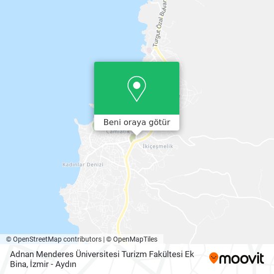 Adnan Menderes Üniversitesi Turizm Fakültesi Ek Bina harita