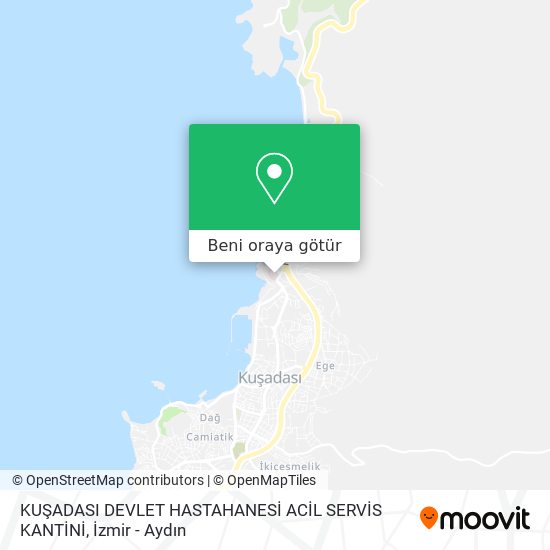 KUŞADASI  DEVLET  HASTAHANESİ ACİL SERVİS KANTİNİ harita