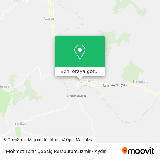 Mehmet Tanır Çöpşiş Restaurant harita