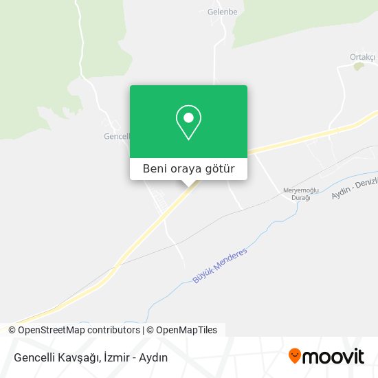Gencelli Kavşağı harita