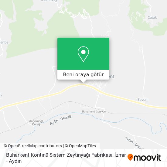 Buharkent Kontinü Sistem Zeytinyağı Fabrikası harita