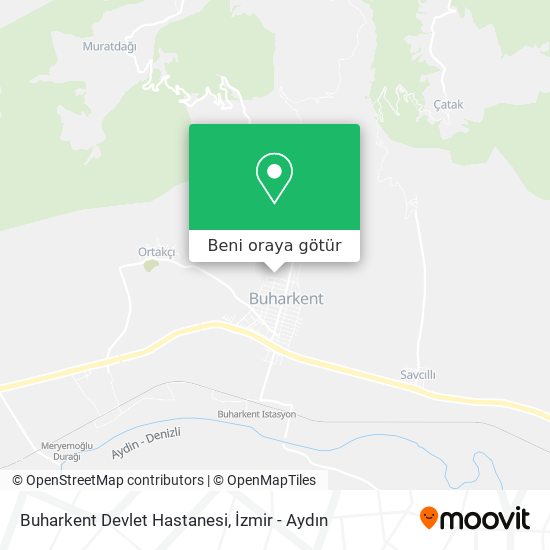 Buharkent Devlet Hastanesi harita