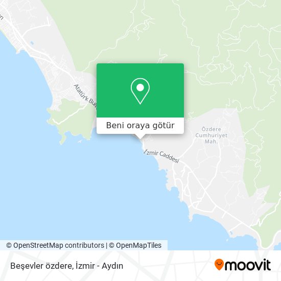 Beşevler özdere harita