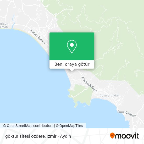 göktur sitesi özdere harita