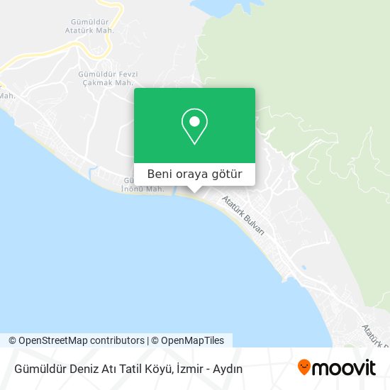 Gümüldür Deniz Atı Tatil Köyü harita