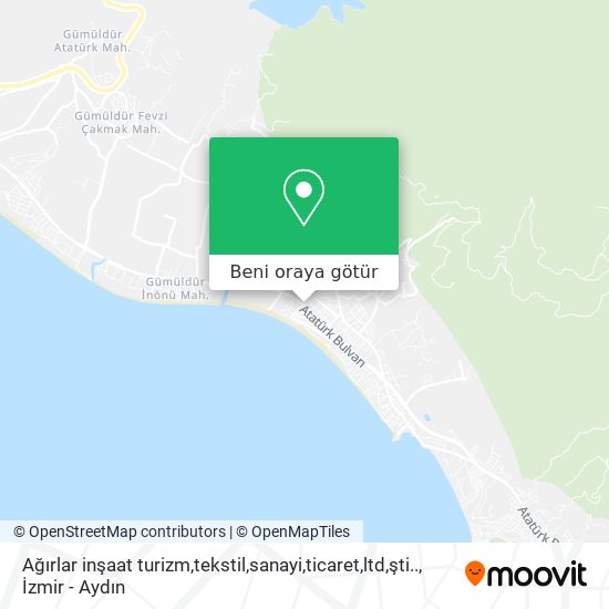 Ağırlar inşaat turizm,tekstil,sanayi,ticaret,ltd,şti.. harita
