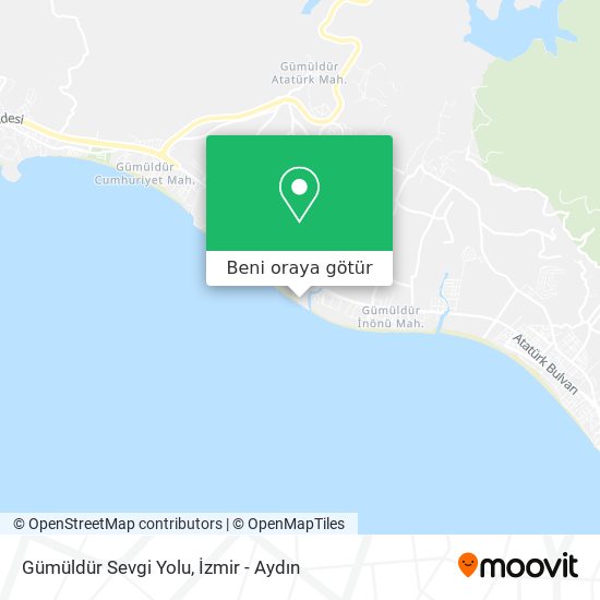 Gümüldür Sevgi Yolu harita