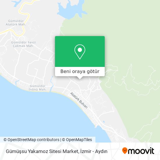 Gümüşsu Yakamoz Sitesi Market harita