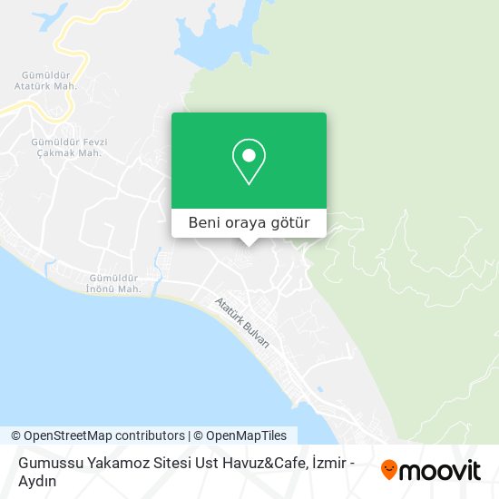 Gumussu Yakamoz Sitesi Ust Havuz&Cafe harita