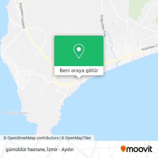 gümüldür hastane harita