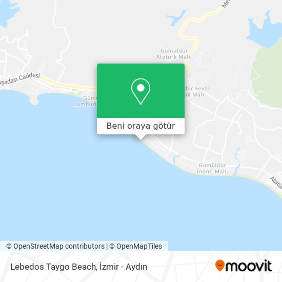 Lebedos Taygo Beach harita