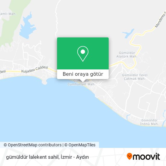 gümüldür lalekent sahil harita