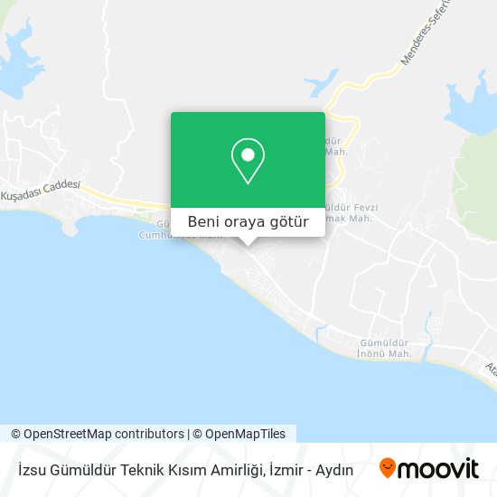 İzsu Gümüldür Teknik Kısım Amirliği harita