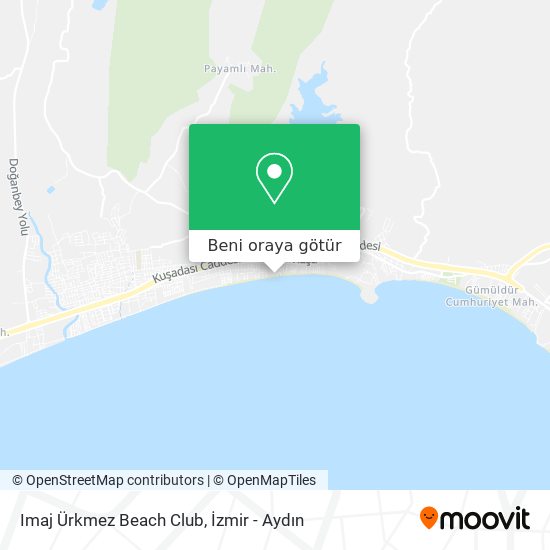 Imaj Ürkmez Beach Club harita