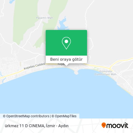 ürkmez 11 D CINEMA harita