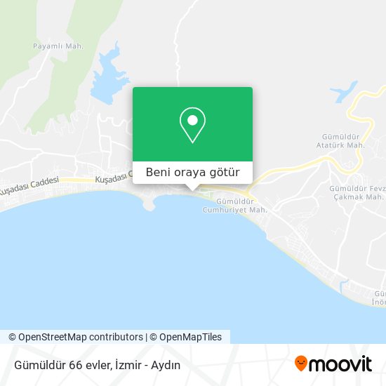 Gümüldür 66 evler harita