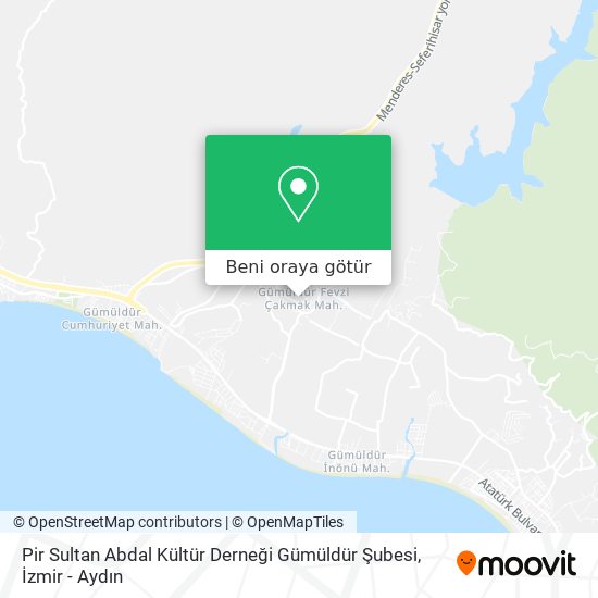 Pir Sultan Abdal Kültür Derneği  Gümüldür Şubesi harita