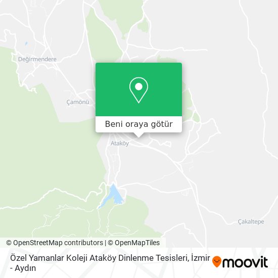 Özel Yamanlar Koleji Ataköy Dinlenme Tesisleri harita