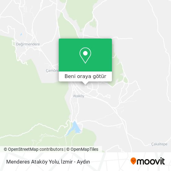 Menderes Ataköy Yolu harita