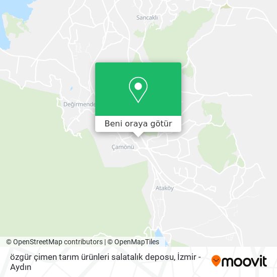 özgür çimen tarım ürünleri salatalık deposu harita