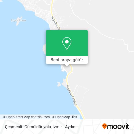 Çeşmealtı Gümüldür yolu harita