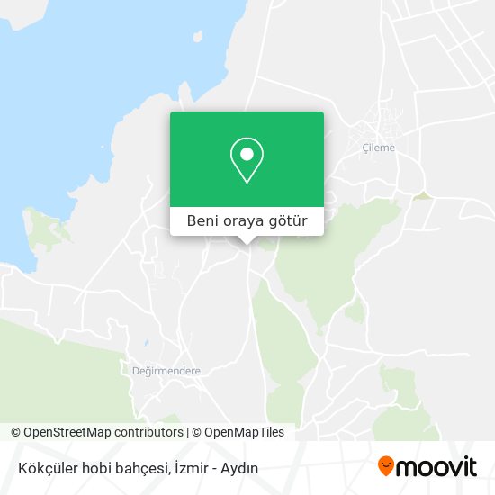 Kökçüler hobi bahçesi harita