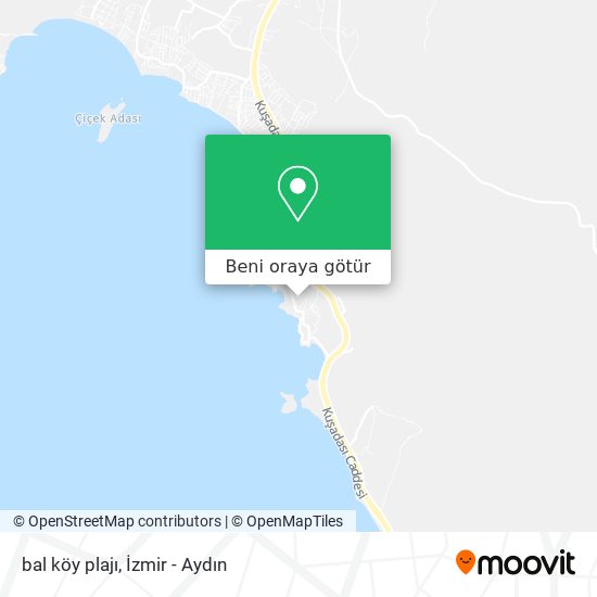 bal köy plajı harita