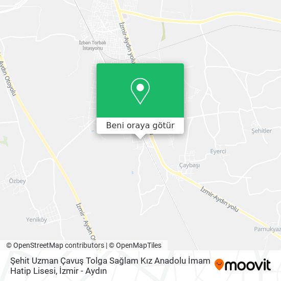 Şehit Uzman Çavuş Tolga Sağlam Kız Anadolu İmam Hatip Lisesi harita