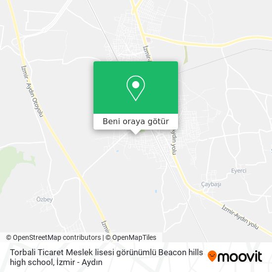 Torbali Ticaret Meslek lisesi görünümlü Beacon hills high school harita