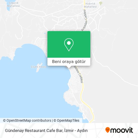 Gündenay Restaurant Cafe Bar harita