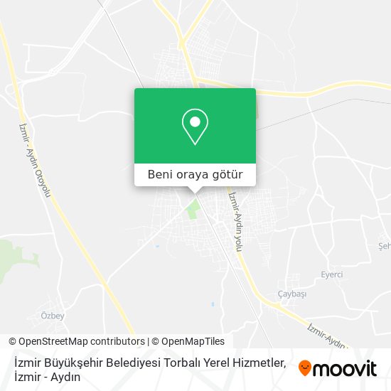 İzmir Büyükşehir Belediyesi Torbalı Yerel Hizmetler harita