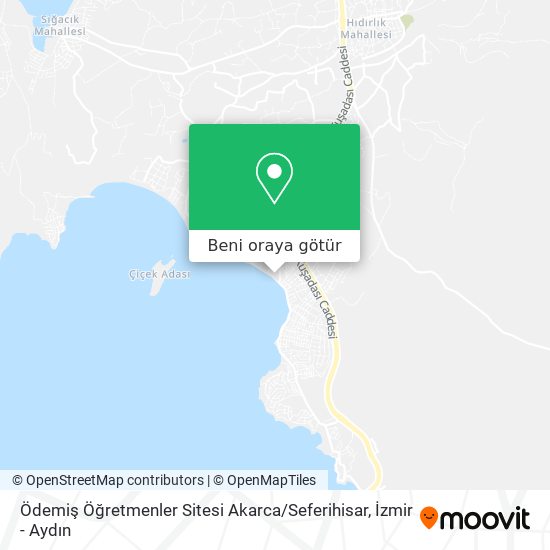 Ödemiş Öğretmenler Sitesi Akarca / Seferihisar harita