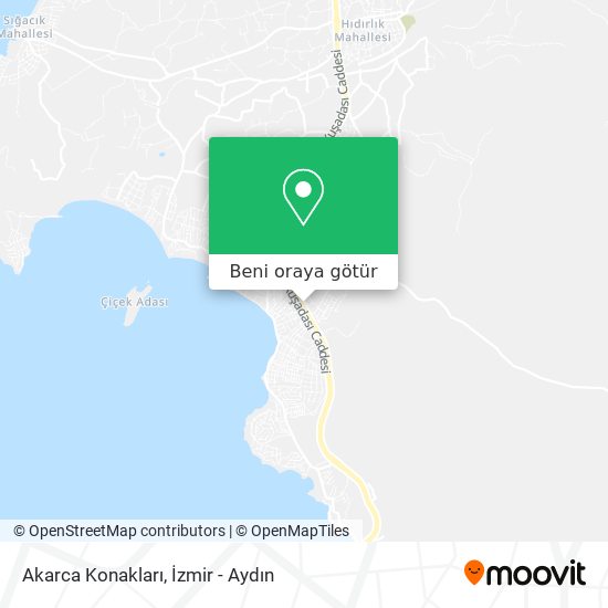 Akarca Konakları harita