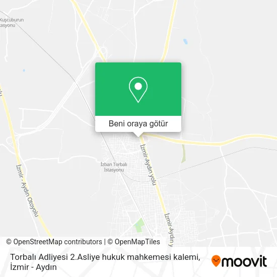 Torbalı Adliyesi 2.Asliye hukuk mahkemesi kalemi harita