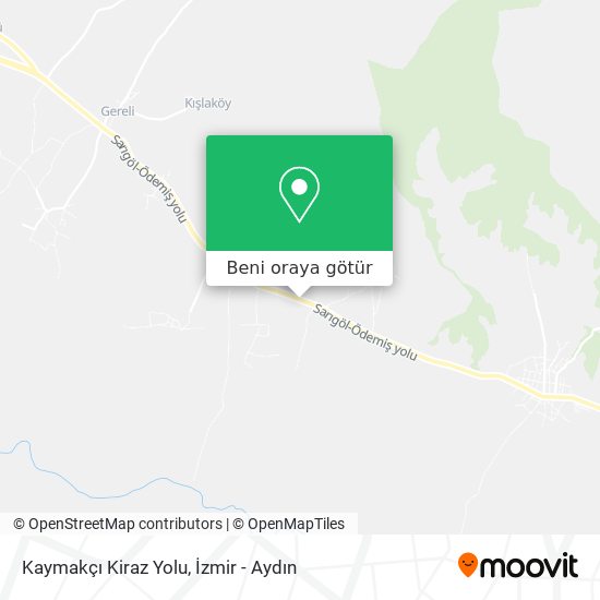 Kaymakçı Kiraz Yolu harita