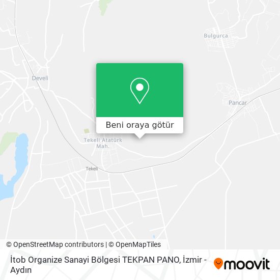 İtob Organize Sanayi Bölgesi TEKPAN PANO harita