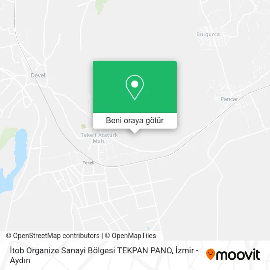 İtob Organize Sanayi Bölgesi TEKPAN PANO harita