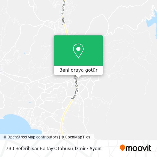 730 Seferihisar F.altay Otobusu harita
