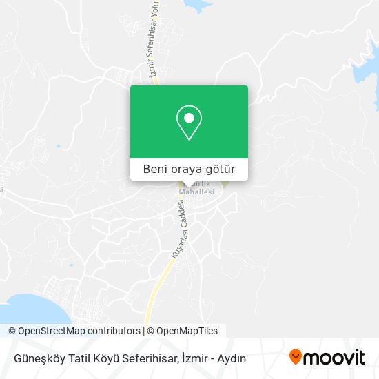 Güneşköy Tatil Köyü Seferihisar harita