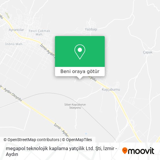 megapol teknolojik kaplama yatçilik Ltd. Şti harita