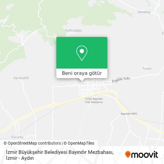 İzmir Büyükşehir Belediyesi Bayındır Mezbahası harita